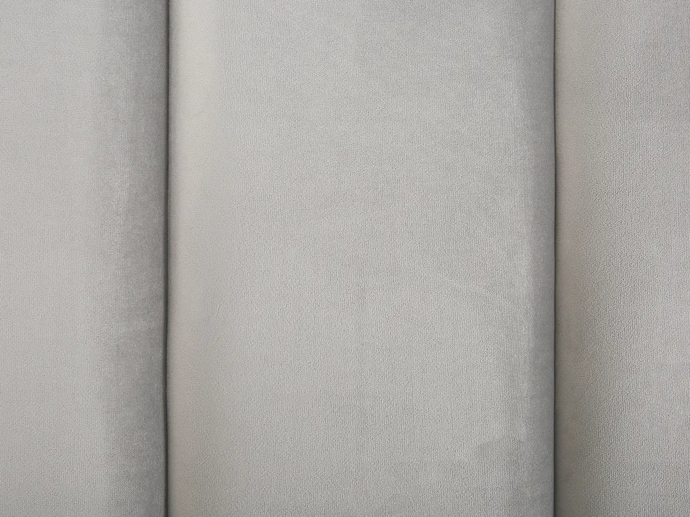 Krevet s prostorom za pohranu SEZANNE Samet svijetlosivi 160 x 200 cm_795512