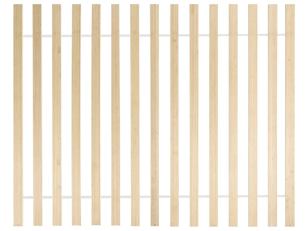 Bed Pine Wood SALERNAS 140 x 200 cm (EU Double) Black_1032053