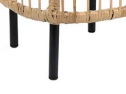 Lounge Set mit Tisch 4-Sitzer MARATEA/CESENATICO Rattan Naturfarben_878784