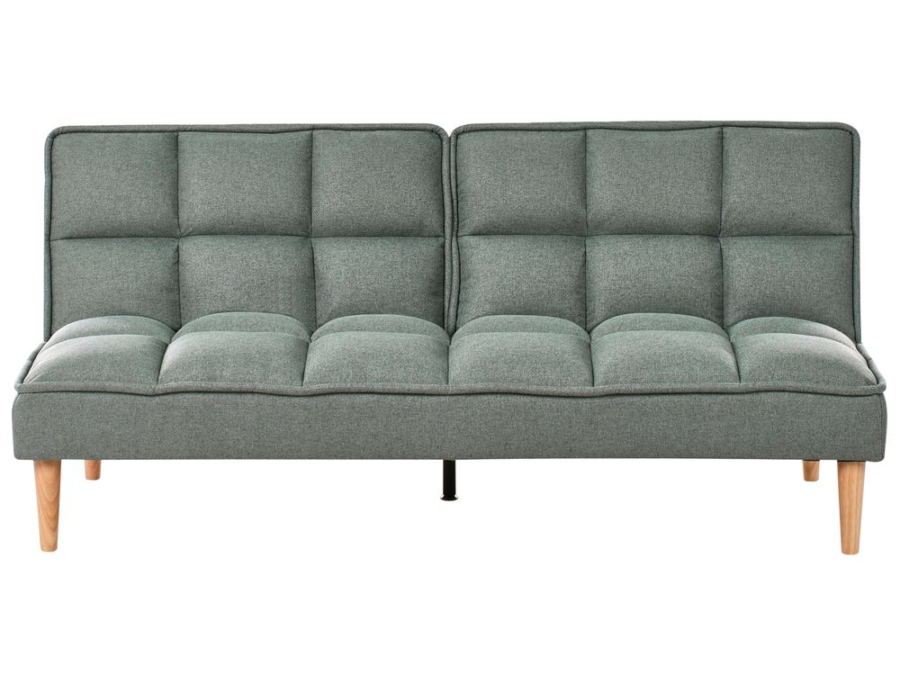 Sofa Bed 3 Seater SILJAN Fabric Green