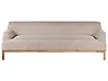 Sofa 3-Sitzer SOSJO Stoff Hellbraun