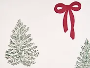 Set van 3 sierkussens XAVIA 30 x 50 cm 45 x 45 cm Wit kerstmotief_1164619