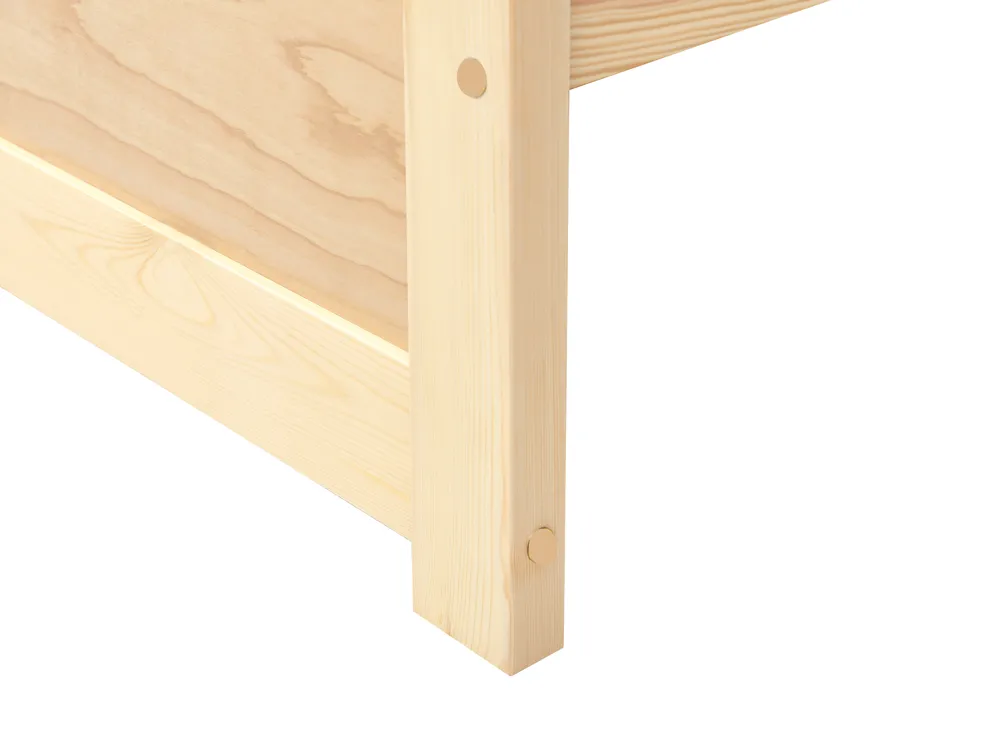 Bett mit Lattenrost Kiefernholz OLENDON 180 x 200 cm Hellbraun_954952