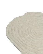 Vloerkleed ANKARAE Beige ø 160 cm Wol_1131655
