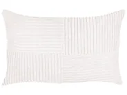 Dekokissen 2er Set MILLET 30 x 50 cm Cord Cremeweiß Geometrisches Muster_854712