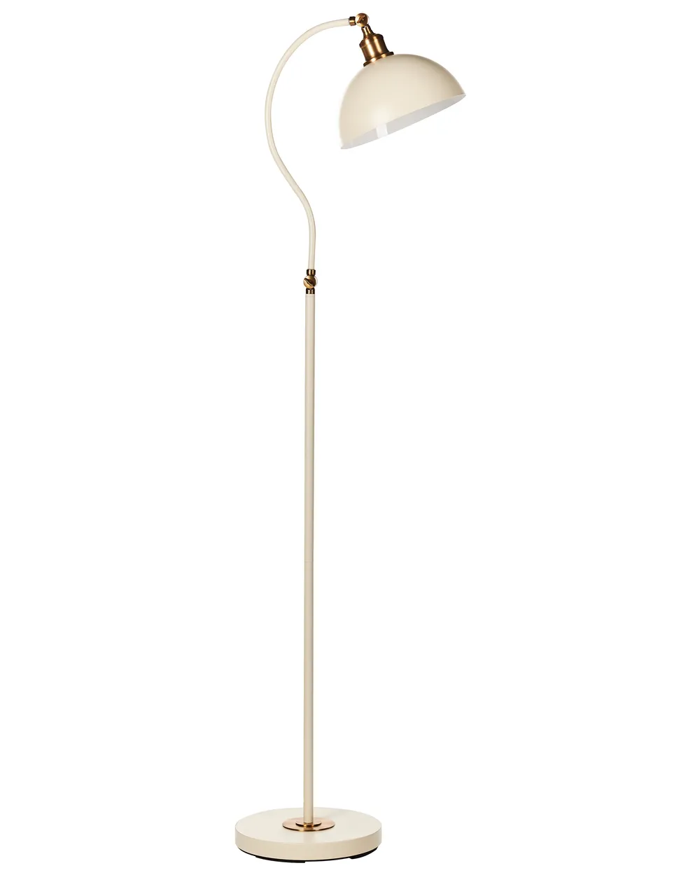 Stehlampe LENNON verstellbar Metall Hellbeige