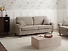 Sofa 3-Sitzer GINNERUP Stoff Taupe