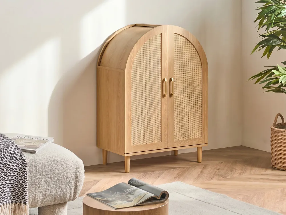 Shoe Storage Cabinet BICHENO Light Brown_1076301
