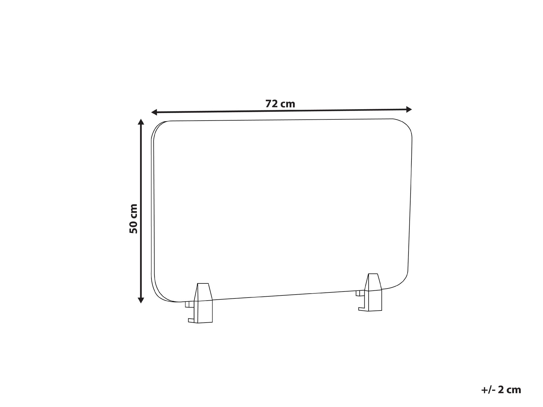 Desk Screen SPLIT 72 x 50 cm Blue_1055948