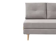 Sofa Bed 2 Seater JERSLEV Fabric Grey_1012037