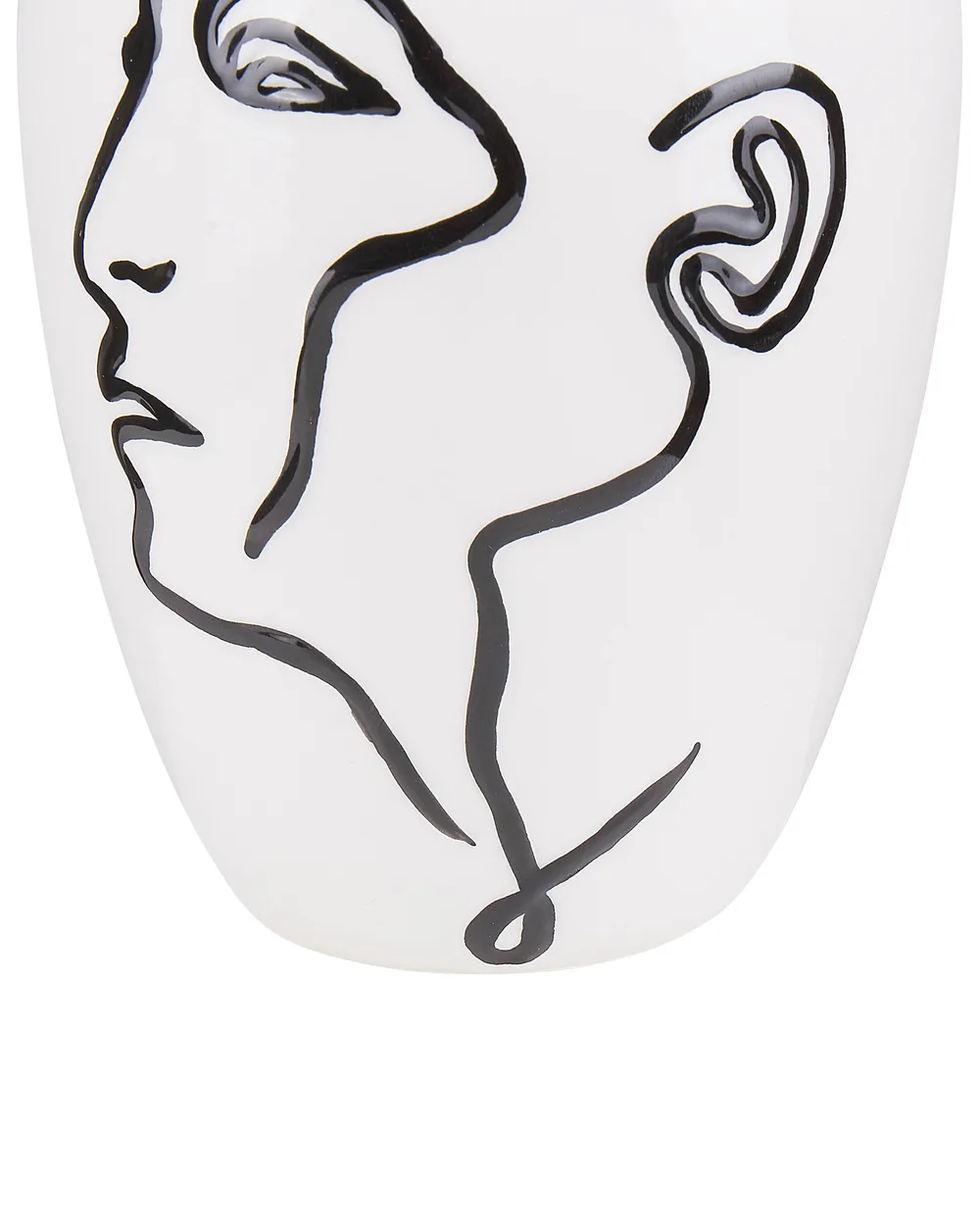 Blumenvase HELIKE 23 cm Steinzeug Weiß_810734