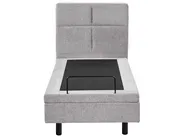 Adjustable Bed Fabric VICEROY 80 x 200 cm (EU Small Single) Light Grey_1044374