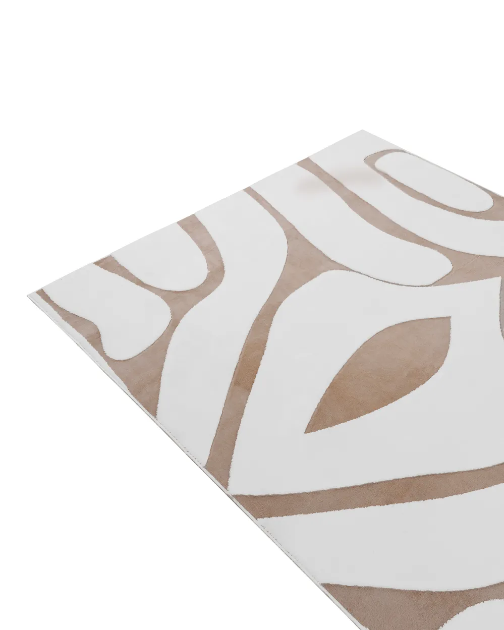 Teppich HARTZ Beige / Weiß 160 x 230 cm_1086412