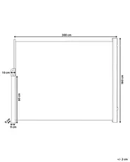 Seitenmarkise DORIO 305 cm 160 cm Beige_811861