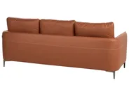 Living Room Set 6 Seater CILENS Fabric Golden Brown_1120257