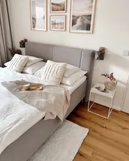 Dekokissen 2er Set PLEIONE 45 x 45 cm Baumwolle Hellbeige Geometrisches Muster_872913