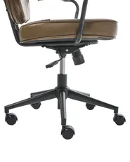 Desk Chair BERNE Faux Leather Brown_1008473