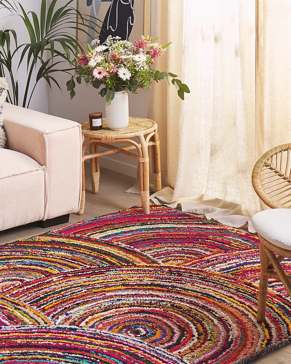 Teppich KOZAN Bunt 160 x 230 cm Baumwolle