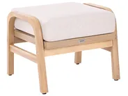 Lounge Set mit Tisch und Ottomane 5-Sitzer SUMBA Akazienholz Hellbraun_1087364