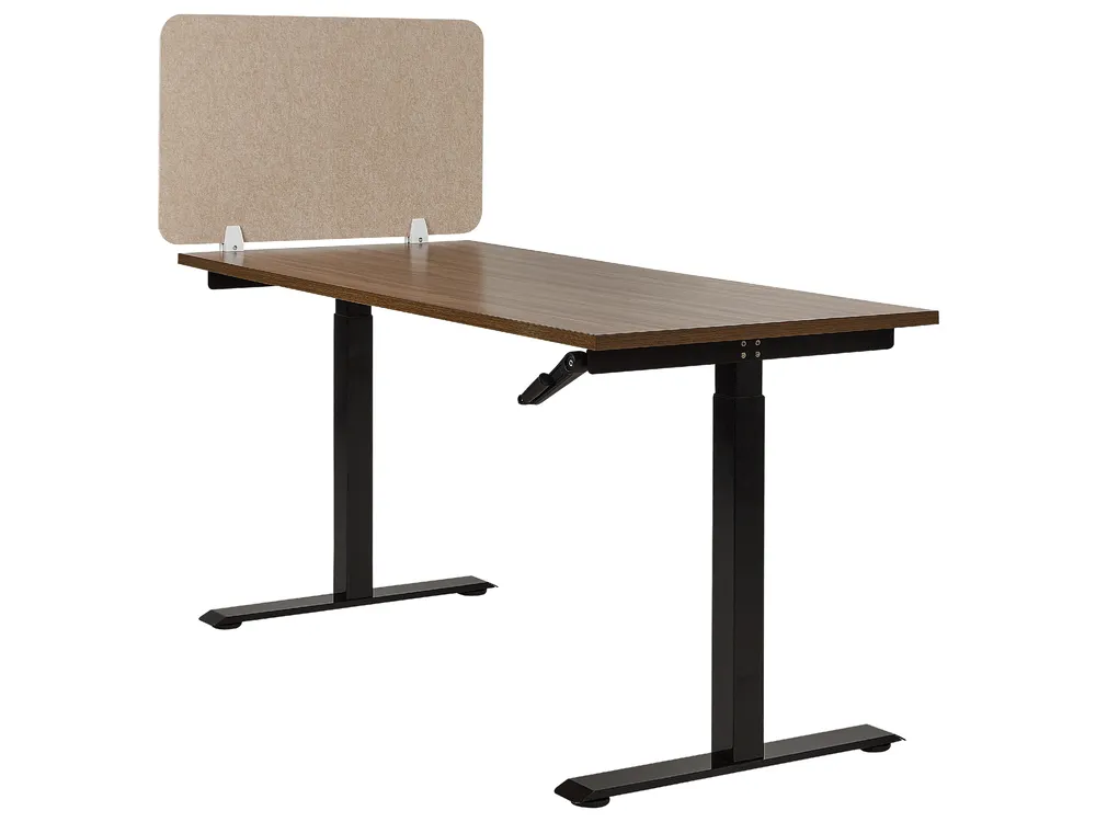 Schreibtischtrennwand SPLIT 80 x 50 cm Beige_894578
