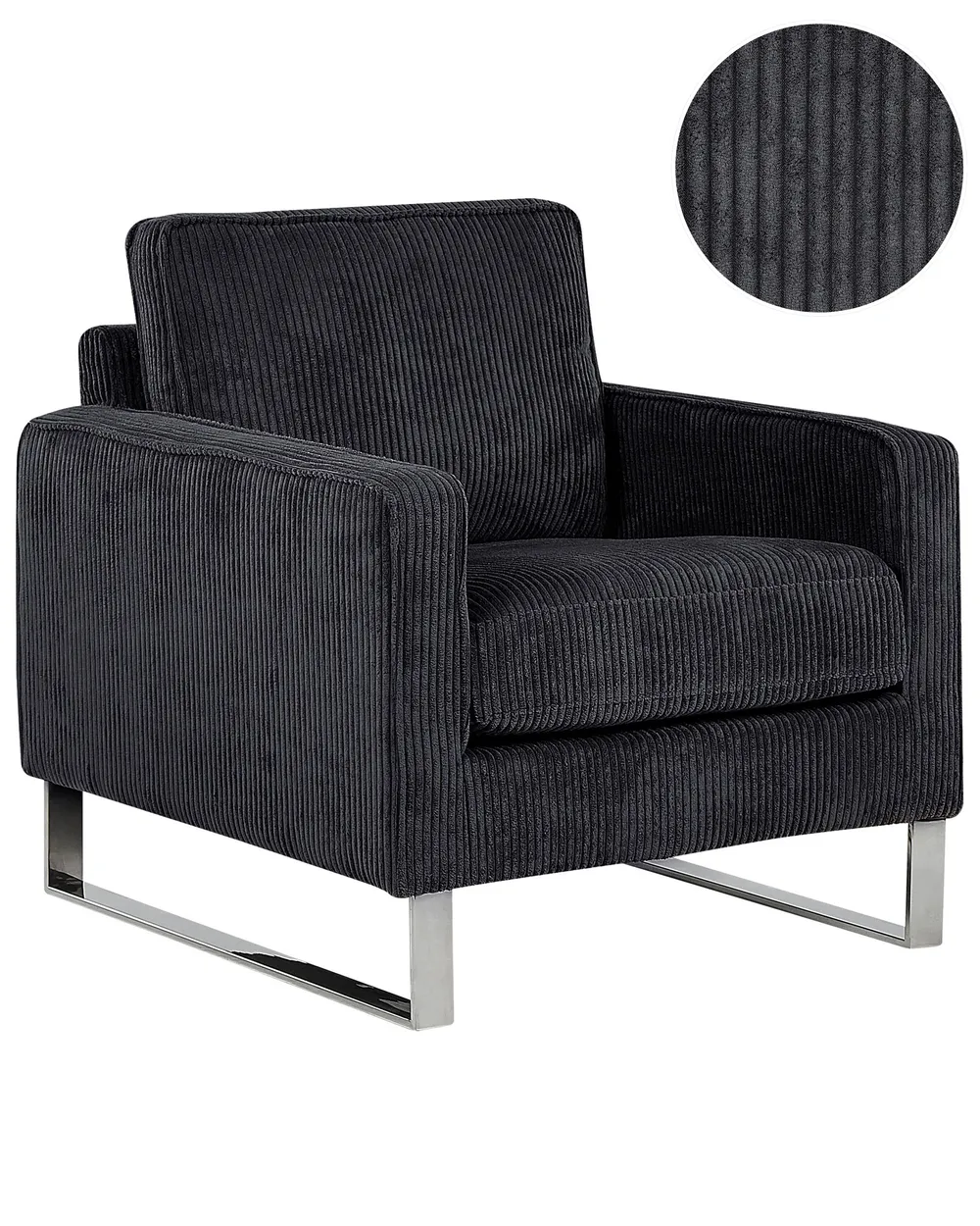 Sessel VIND Cord Schwarz