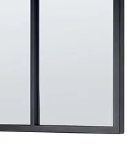 Wandspiegel CAMON 38 cm 132 cm Metall Schwarz_852367