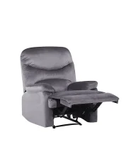 Recliner Chair ESLOV with Footrest Velvet Grey_779789