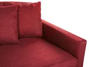 Sofa 3-Sitzer GILJA Stoff Rot_792558