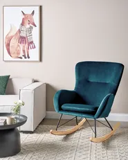 Rocking Chair ELLAN Velvet Sea Blue_1149365