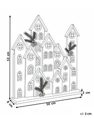Weihnachtsdekoration LED MAAVESI 53 cm Haus Weiß_1028294