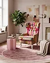 Ohrensessel MOLDE Stoff Fuchsia