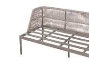 Garten Ecksofa mit Tisch 3-Sitzer LEFFE Metall Beige linksseitig_1045289