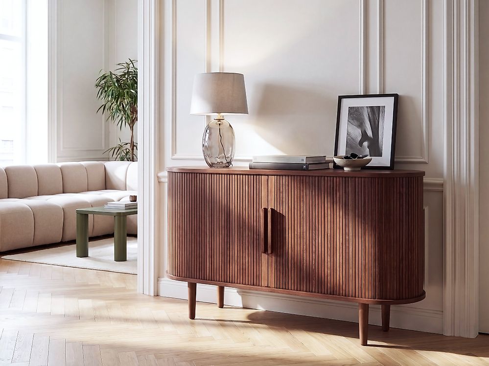 2 Door Sideboard SORELL Dark Brown