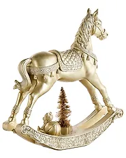 Set of 2 Christmas Decorations LED YPPARI 30 cm Gold_1175030