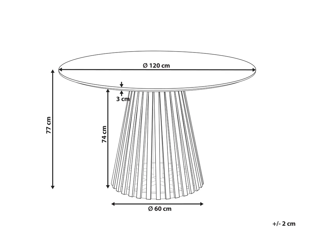 Esstisch MESILLA Schwarz 120 cm 120 cm Akazienholz_906728