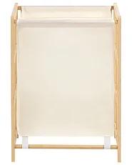 Laundry Basket MERIN Bamboo Light Brown 45 L_1144439