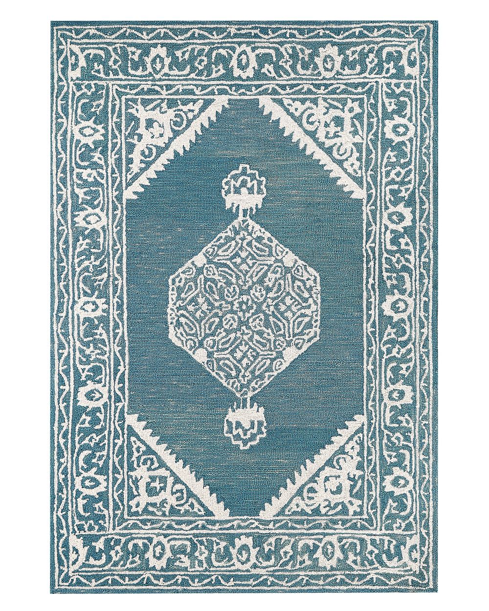 Teppich GEVAS Blau 140 x 200 cm Wolle
