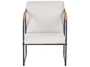 Lounge Set mit Tisch 4-Sitzer VEZZANA Metall Hellbeige_931089