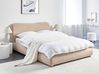 Bett mit Stauraum BLAGNAC Bouclé Beige 160 x 200 cm