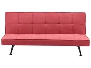 Schlafsofa 3-Sitzer HASLE Stoff Rot_952018