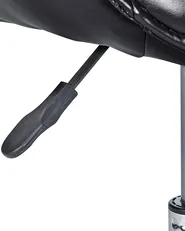 Desk Chair NEWDALE Faux Leather Black_854776