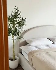 Bett mit Stauraum VAUCLUSE Stoff Hellbeige 160 x 200 cm_937543