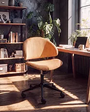 Office Chair KIANA Corduroy Orange_1150950