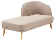 Rechtsseitige Chaiselongue TANLAY Stoff Hellbraun_948441