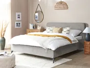 Bed Fabric VALOGNES 180 x 200 cm (EU Super King) Light Grey_887874