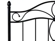Bett mit Lattenrost Metall ANTLIA 120 x 200 cm Schwarz_1026542