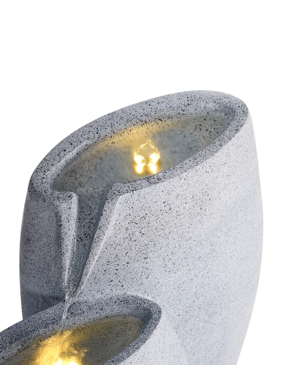 Gartenbrunnen LED ARKLE Grau_962533