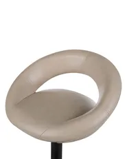 Set mit 2 Barstühlen PEORIA drehbar Kunstleder Hellbeige_894669