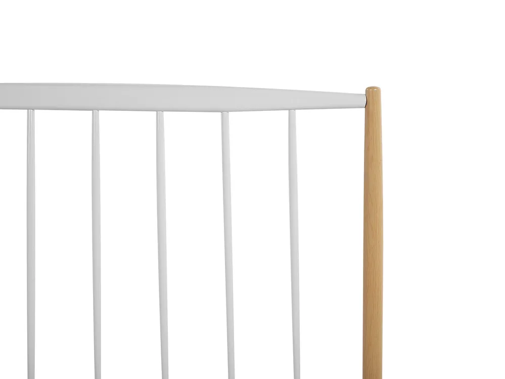 Bed Metal MAURS 160 x 200 cm (EU King Size) White_778505