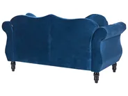Living Room Set 5 Seater SKIEN Velvet Navy Blue_743316